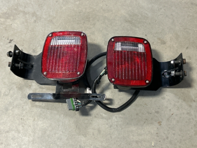 Pair Of Tail Lights With Brackets