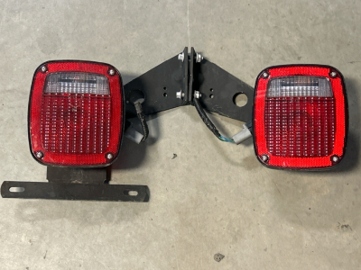 Pair Of Tail Lights With Brackets