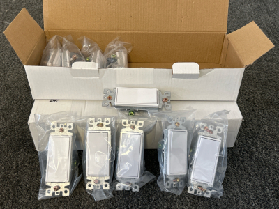 (2) Boxes Of Light Switches