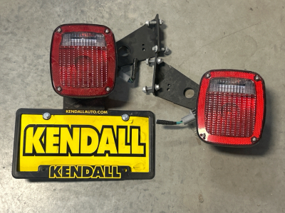 Pair Of Tail Lights With Brackets