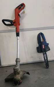 Black & Decker Electric Edger And A Ryobi Homelite Chainsaw
