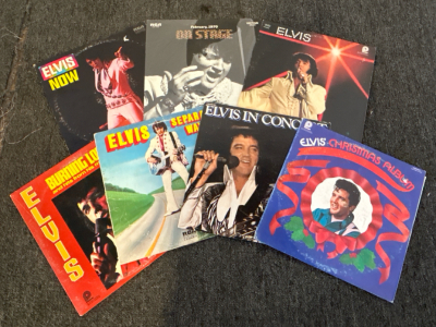 (7) Vintage Elvis Vinyl Records