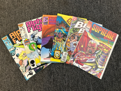(6) Collectible Comics: Alpha Flight, Captain Harlock, Beast Boy, Supreme And More