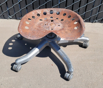 Tractor Seat Chair With Wheels
