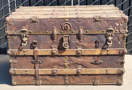 Antique Chest With Metal Details