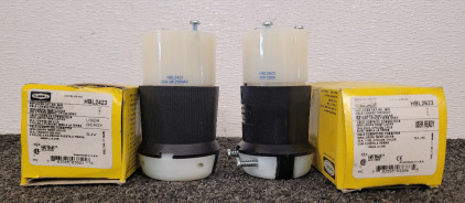 Hubbell Connector Body Insulgrip Twist Lock, 20A 3P 4W GRND And 30A 2P 3W GRND