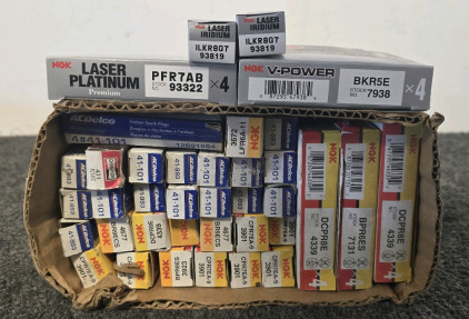Box Of Assorted Spark Plugs- All New In Box