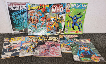 Mostly Marvel Comic Books, Including Doctor Who, King Conan, Dazzler, And Others