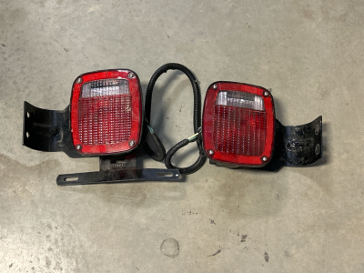 Pair Of Tail Lights With Brackets