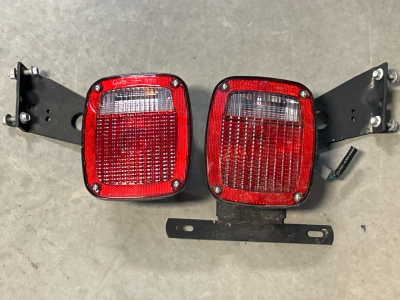 Pair Of Tail Lights With Brackets