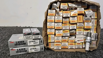 Box Of Assorted Spark Plugs- All New In Box