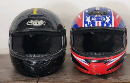 (2) GMax Helmets Sized M and L