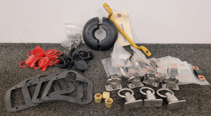 COXREELS Bumper Stop, Slide Rings, Fuse Amg 125 Amps, And Other Hardware