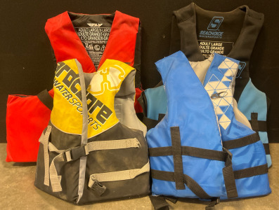 (4) Lifejackets &mdash; Adult Large/XL, Adult Large & Two Youth