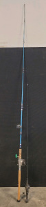 Fishing Rods, Including Signature, Zebco, And A Shakespeare Line Counter