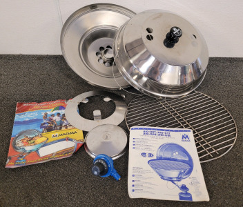 Magma Marine Kettle Combination Gas Barbeque And Stove Stainless Steel