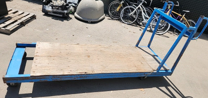 Large Heavy Duty Rolling Cart 9'Lx3'W..