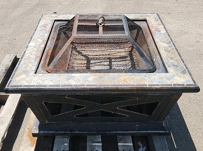 Square Outdoor Fire Pit 35"&times;35"&times;16"T