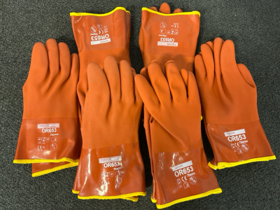 (6) Pairs Of Towa OR653 Thermo Lined Gloves Size L/ XL