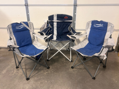 (3) Ozark Trail Folding Chairs