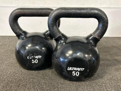 Pair Of Ultrafit 50 Lb Weights