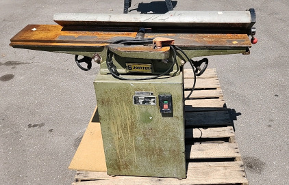 Central Machinery 6" Jointer, a woodworking tool used to flatten one face of a board and square one edge to that face.