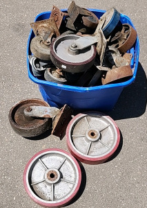 Various Sizes of Castiron Wheels..