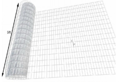 Meridian* Hot Dipped Galvanized Welded Wire Mesh 6.5'x7.5'