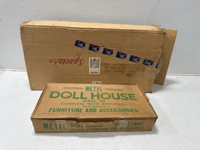 (1) Vintage Metal Doll House Series 500