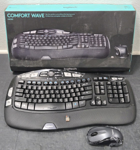 Logitech MK550 Comfort Wave 2.4GHz Wireless Keyboard & Mouse Combo