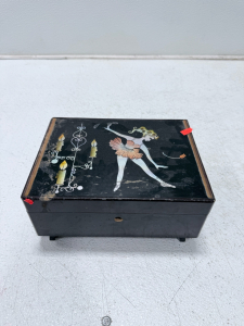 (1) Ballerina Jewelry Box With Costume Jewelry