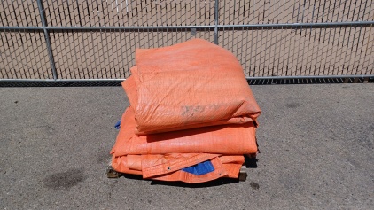 Pallet with Heavy Duty Tarps
