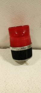 (1) Red Strobe Federal Signal FB2PST Fireball II Warning Light FB2PST 120VAC