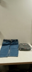 (1) Pair of Levi's Blue Jeans Size 40x32 and (1) Brand New Onman Bag