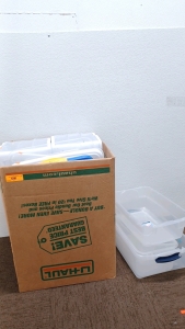 Box Of Plastic Buckets & More.