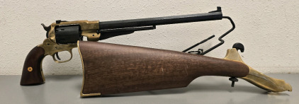 F.LLI Pietta 44Cal Black Powder Long Barrel Revolver W/ Attachable Stock-- 213327