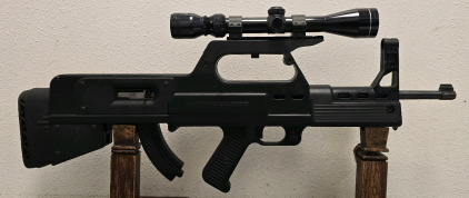 Ruger 10/22 With Muzzelite Bullpup Rifle Chassis Kit with Scope, Made in U.S.A., Black Finish