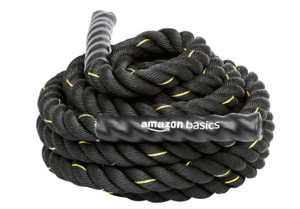 (1) Amazon Basics Battle Exercise Training Rope: 30-Foot Length, 1.5-Inch Wide