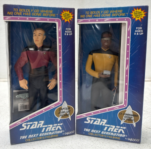 (1) Star Trek Caption Jean-Luc Picard & (1) Star Trek LT. Commander Geordi LA Forge