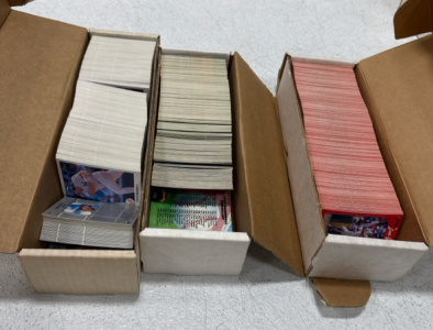 (3) Boxes of Assorted Sports Cards 100+ Cards