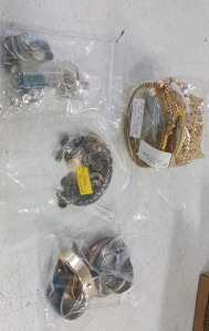 (1) Bag of Bracelets (1) Arm Bracelet (1) Bag of Assorted Costume Jewelry