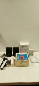 (1) Set of Speakers, (1) Set of Lights, (1) Fondue Set, and Much More