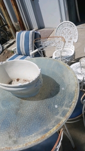 White & Blue Outdoor Furniture - Patio Furniture