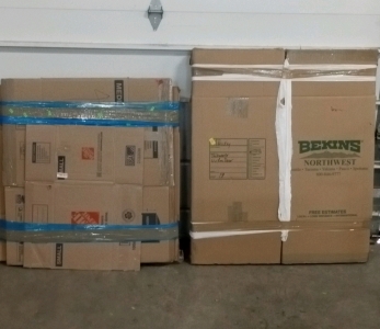 (1) Bundle 5+ of Assorted Size Boxes and (1) Bundle of 5+ 18x18x25 Boxes