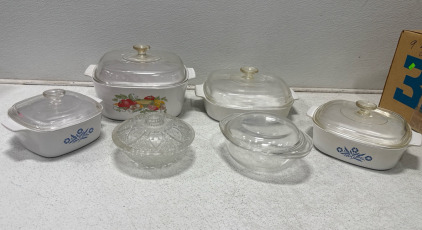 Assorted Size Corningware Dishes