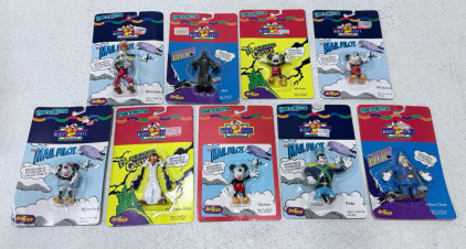(9) Unopened Mickey&rsquo;s Stuff Bend-Ems 4&rdquo; Vintage Toys Lot Of 9