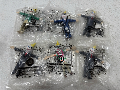 (6) 1999 Jack In The Box Bendable Figures 4&rdquo; Set Of 6