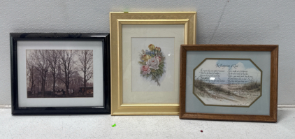 (3) Assorted Framed Pictures