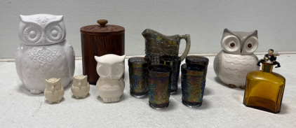 Assorted Owl Home Decor & Glassware