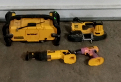 (4) Assorted DeWalt Tools